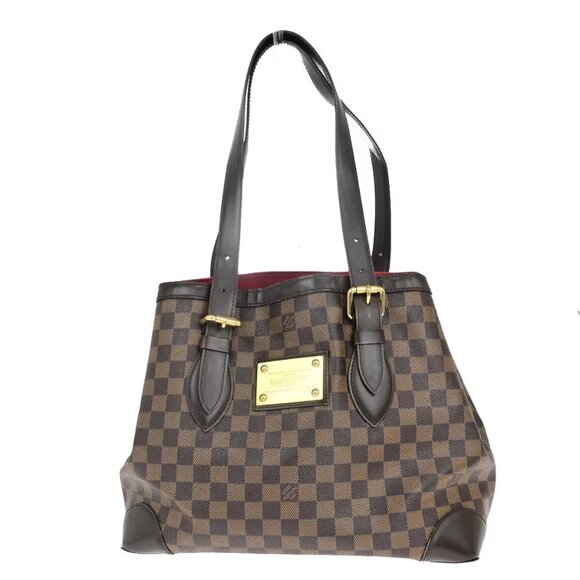 LOUIS VUITLOUIS VUITTON Hampstead MM Shoulder Bag Damer Leather N51204 86YG481 - Picture 1 of 15